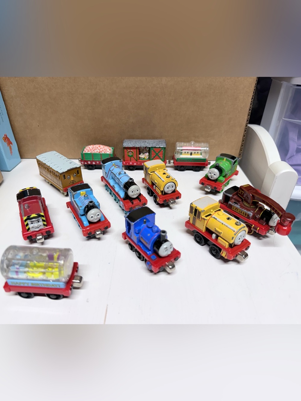 Thomas & Friends Assorted Mini Train Lot - Blue, Yellow, Green